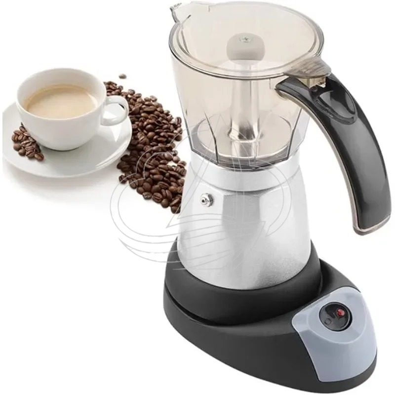 Home Office Moka - Caffettiera Elettrica Moka Stile Italiano, Smontabile,