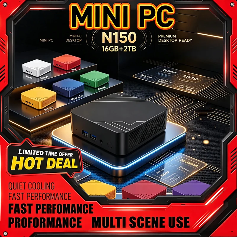 Home Office Windows 11 - Mini PC Intel N150 a 13