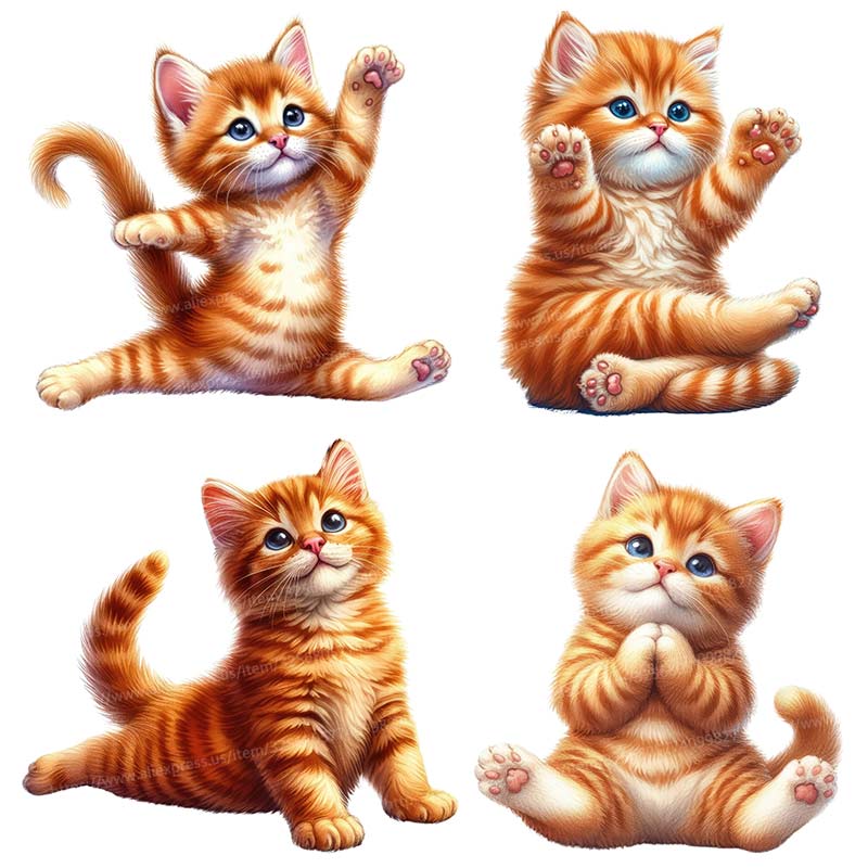 Home Office Yoga Room - Yoga Cat Wall Sticker adesivi rimovibili