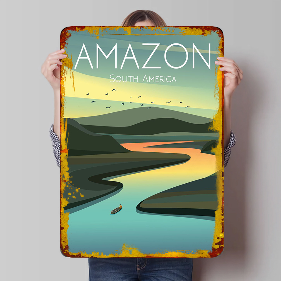 Home Office Of Amazon - Decorazione da parete in metallo con