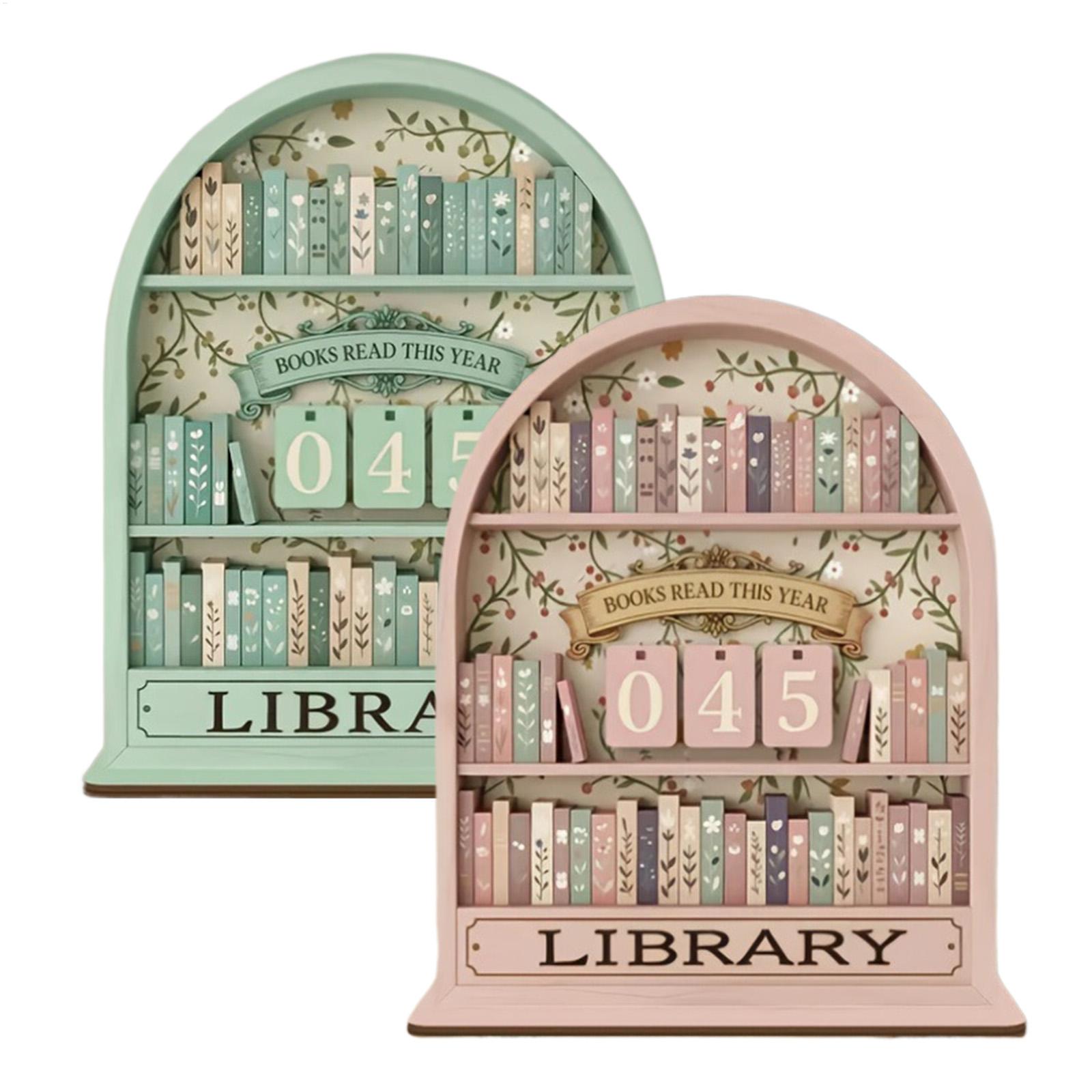 Home Office Jobs - Contatore di Libri Vintage in Legno,