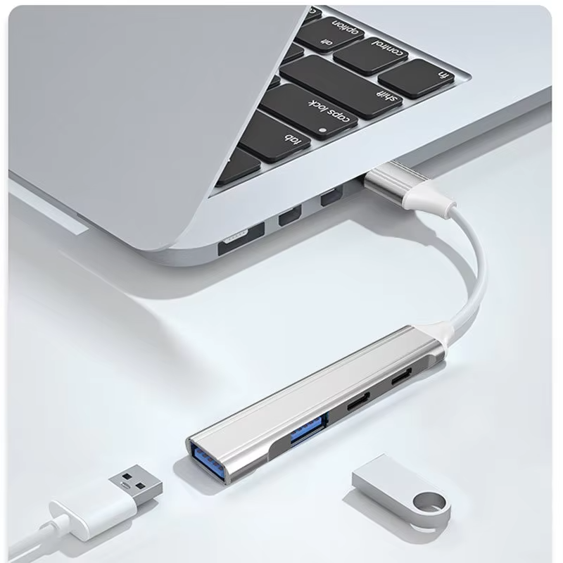 Home Office For Mac - Multi Splitter in alluminio 4 in