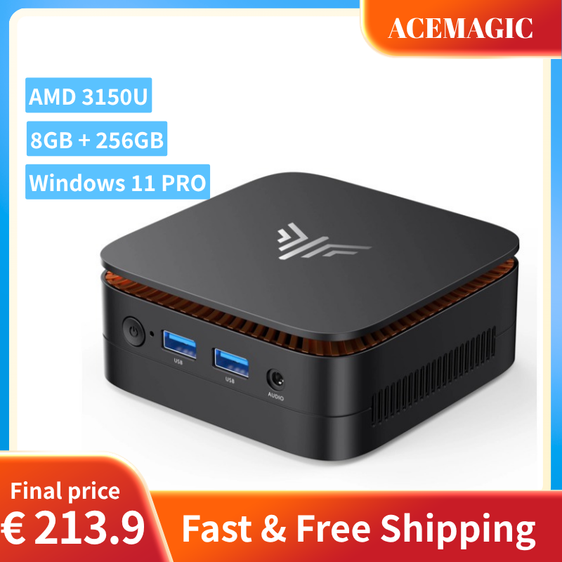 Home Office Windows 11 - ACEMAGIC Mini PC AMD 3150U (2C/4T