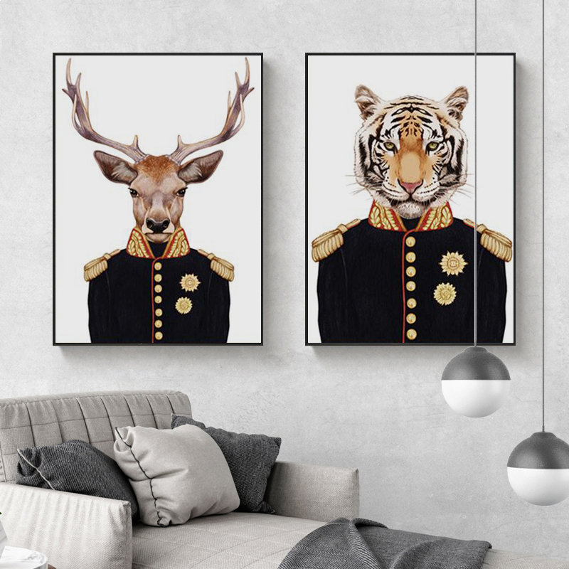Home Office York - Animali generali vintage Stampe su tela