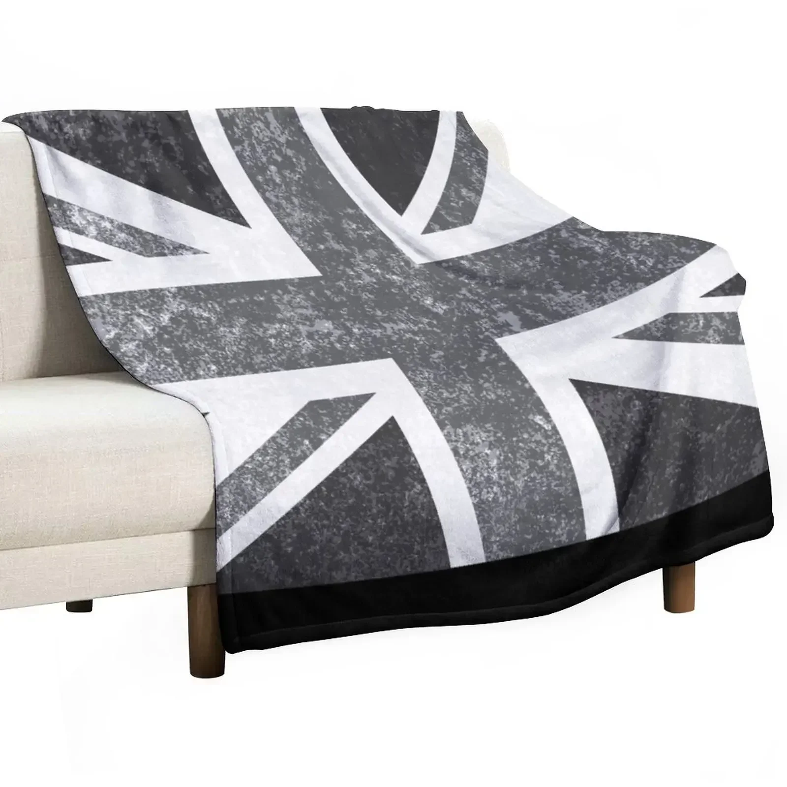 Home Office United Kingdom - Union Jack Vintage Grayscale - Coperta