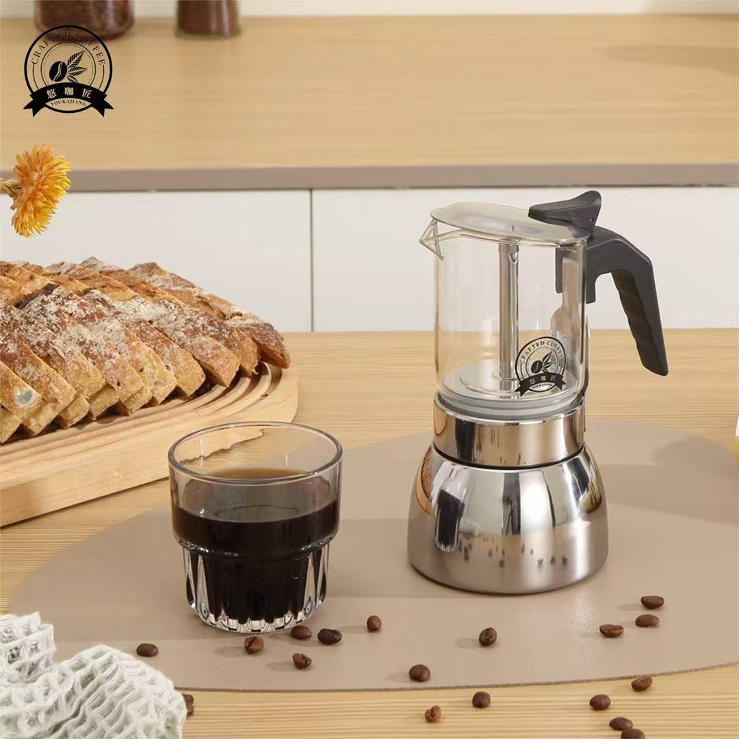 Home Office Moka - Moka trasparente 4/6: corpo in vetro