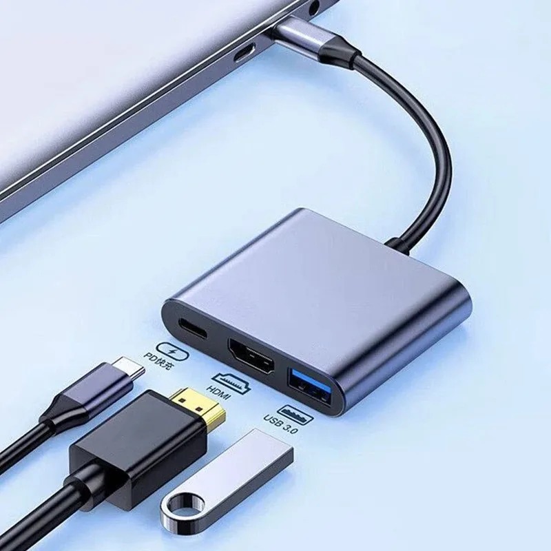 Home Office For Mac - USB C HUB 3in1 Tipo C