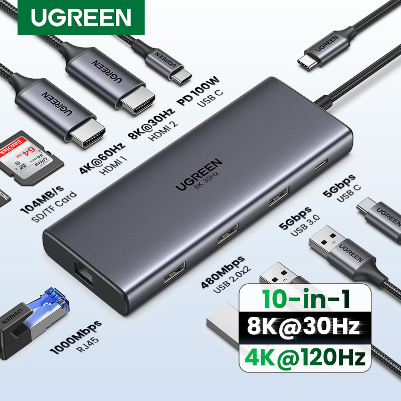 UGREEN Doppio HDMI USB-C HUB 8 - Home Office For Mac recensione e prezzo