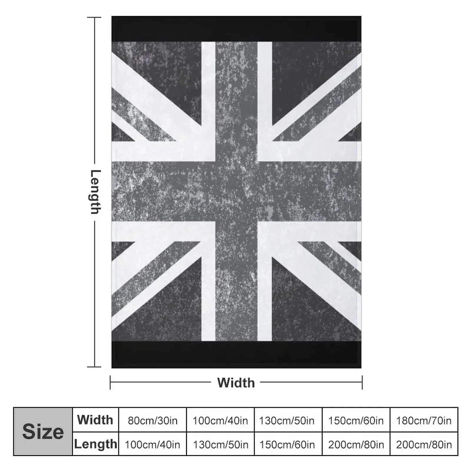 Union Jack Vintage Grayscale - - Home Office United Kingdom recensione e prezzo
