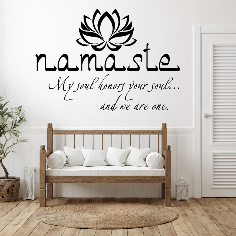 Namaste Quotes Wall Sticker vi - Home Office Yoga Room recensione e prezzo