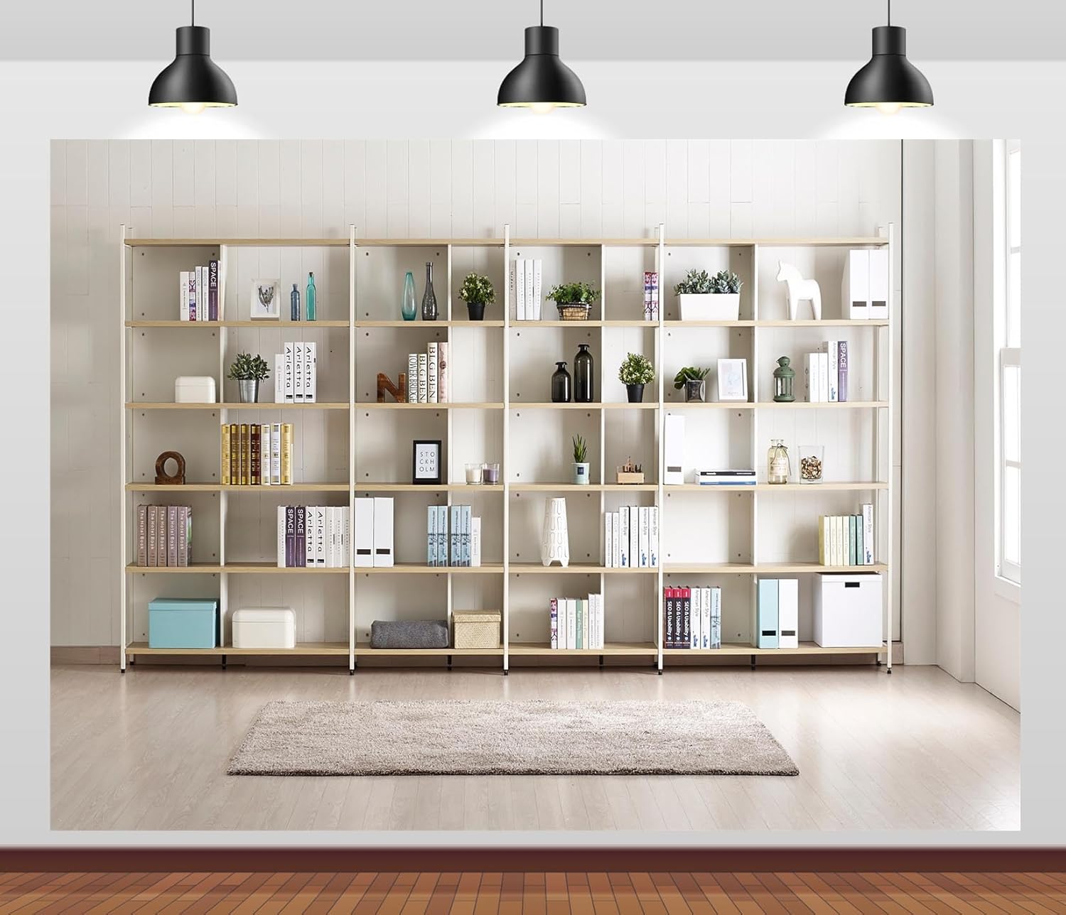 Sfondo fotografico per libreri - Home Office Zoom Background Free recensione e prezzo