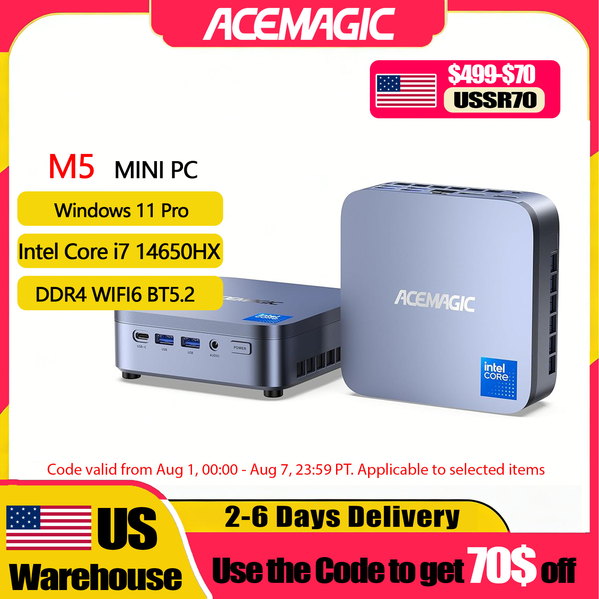 ACEMAGIC M5 Mini PC Windows 11 - Home Office Windows 11 recensione e prezzo