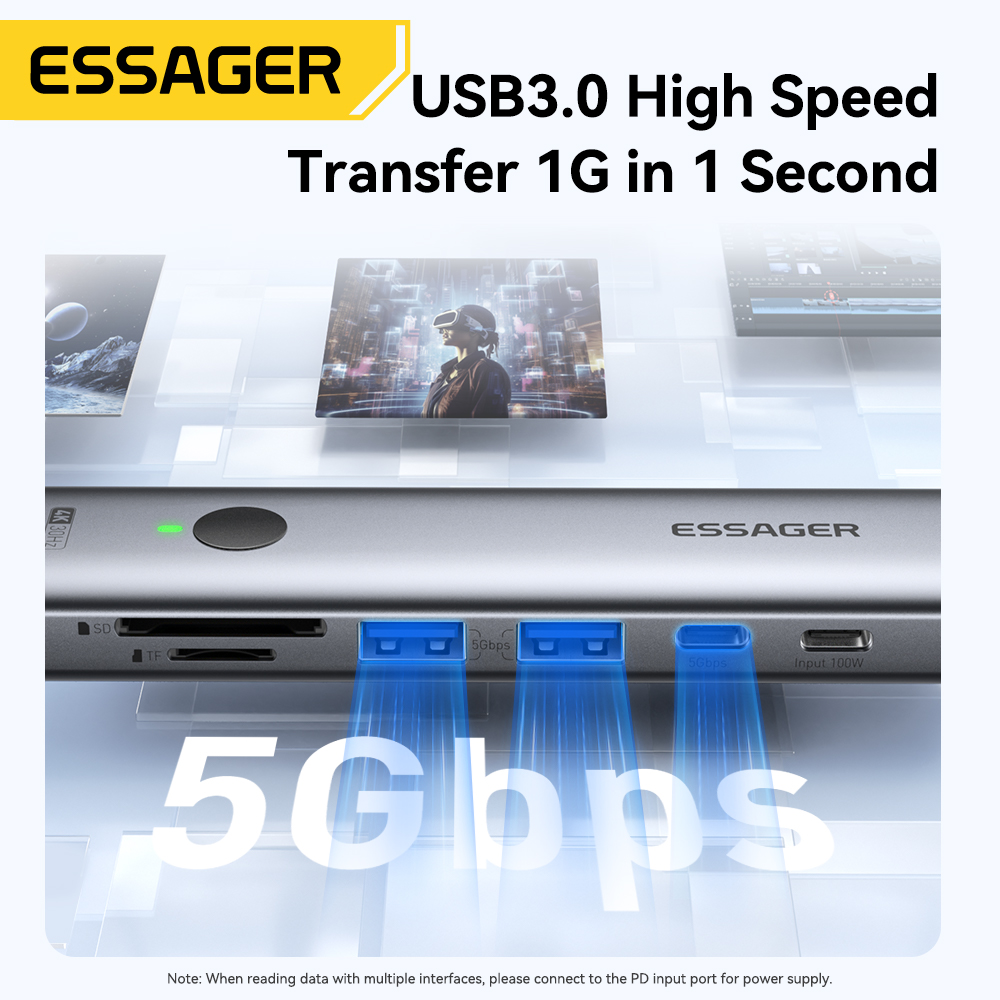 Essager USB C HUB 4K 7-in-1 Ti - Home Office For Mac recensione e prezzo