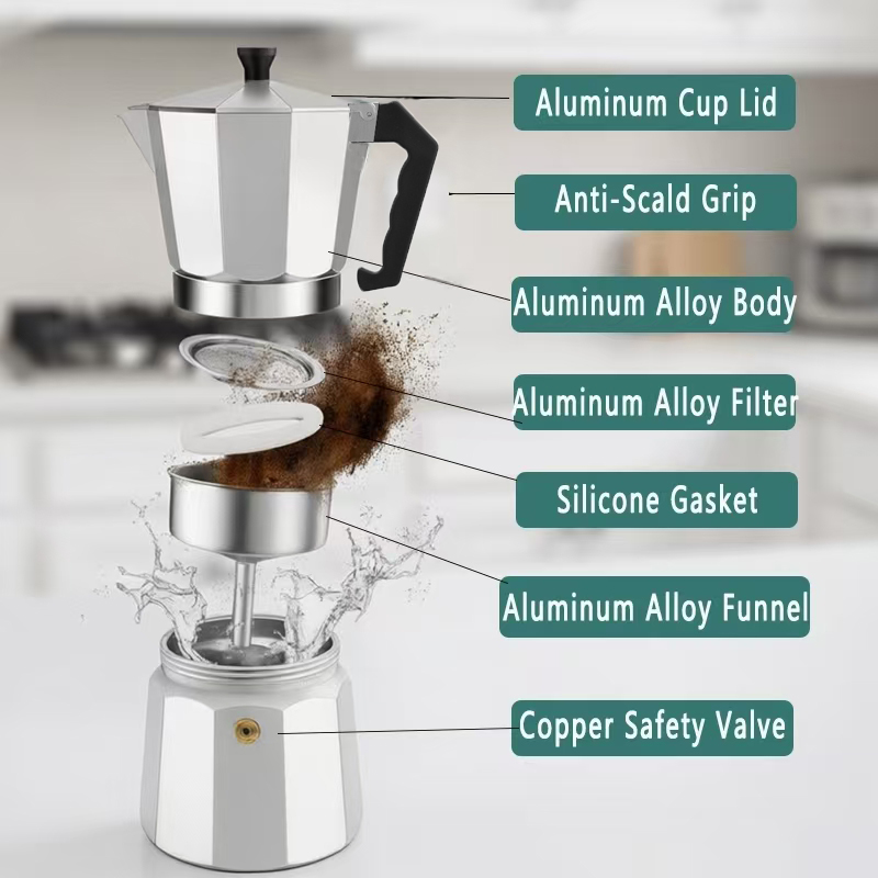 Caffettiera Moka Italiana TRAL - Home Office Moka recensione e prezzo
