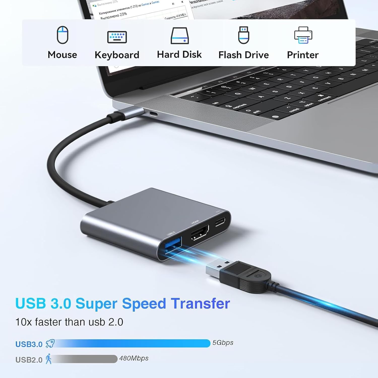 Hub USB Type-C 3-in-1 da masch - Home Office For Mac recensione e prezzo