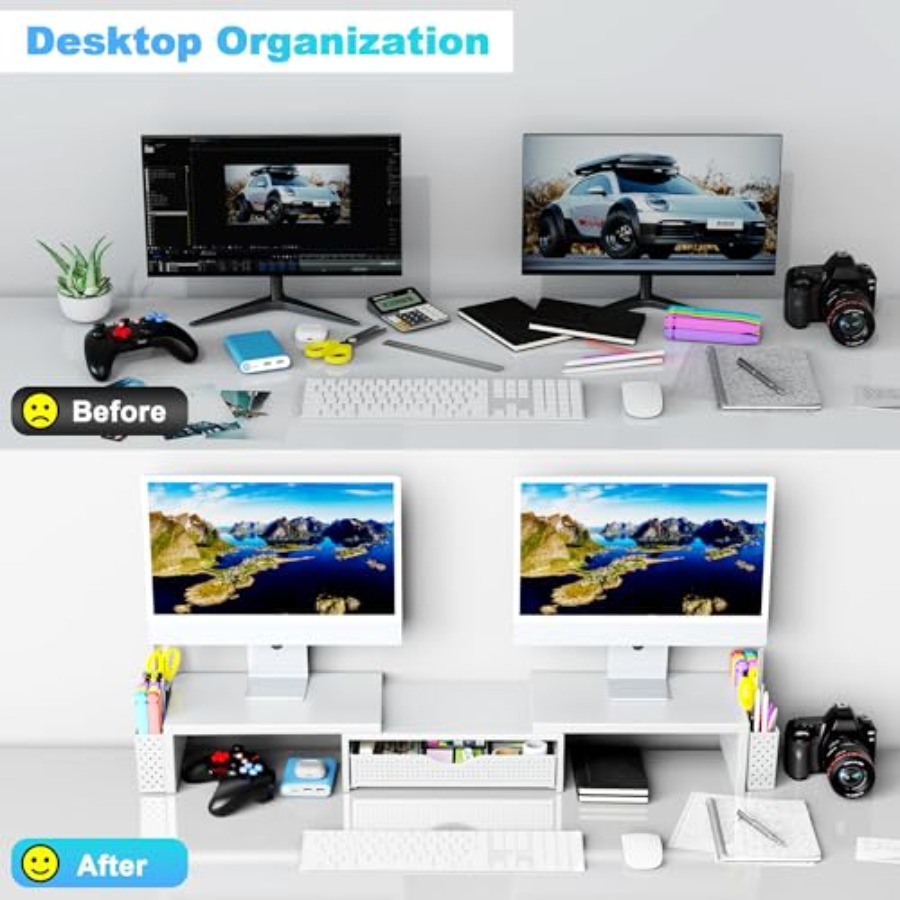 Organizzatori e Accessori da S - Monitor Riser Stand recensione e prezzo